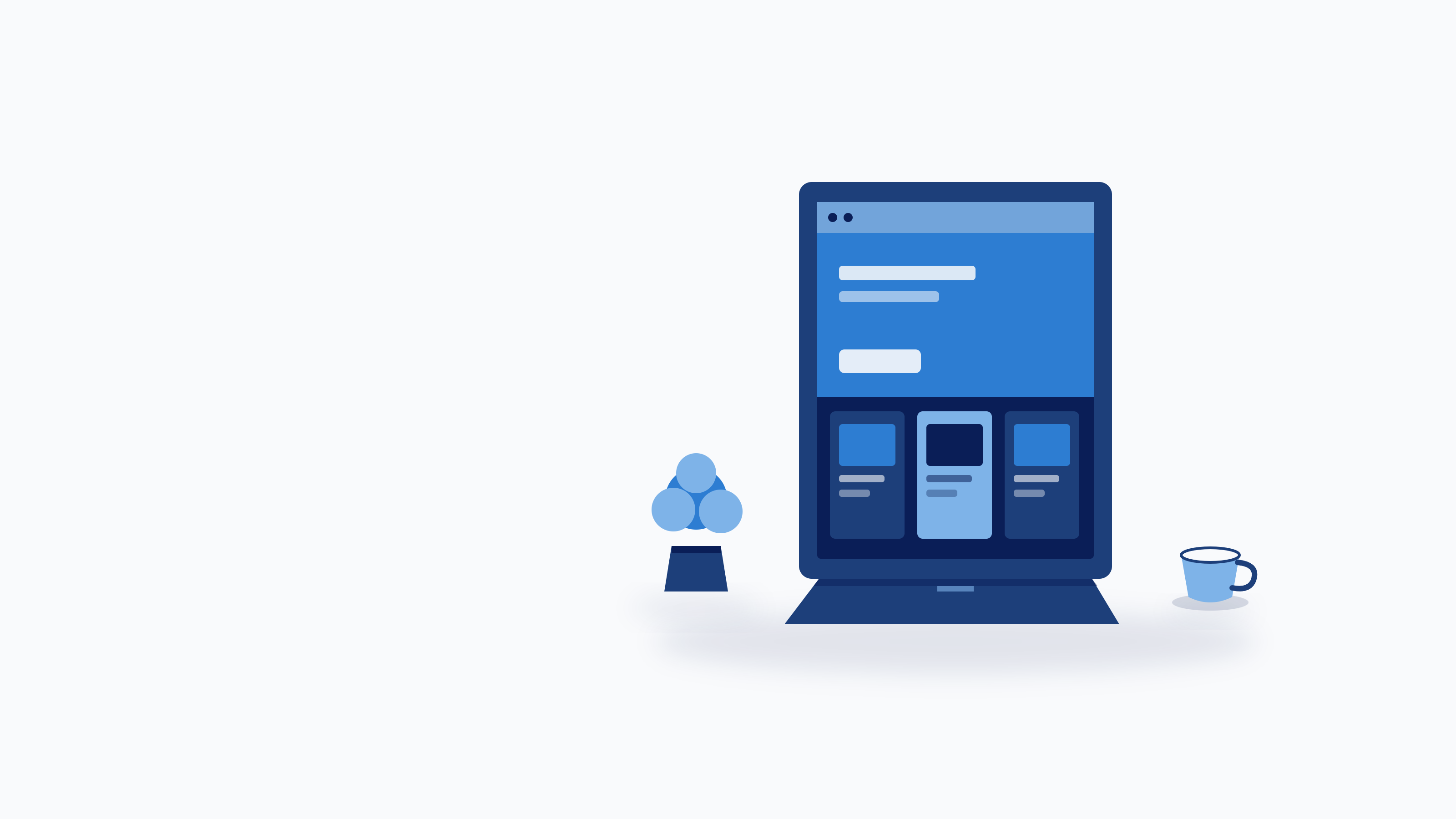 A workspace showing a website being built